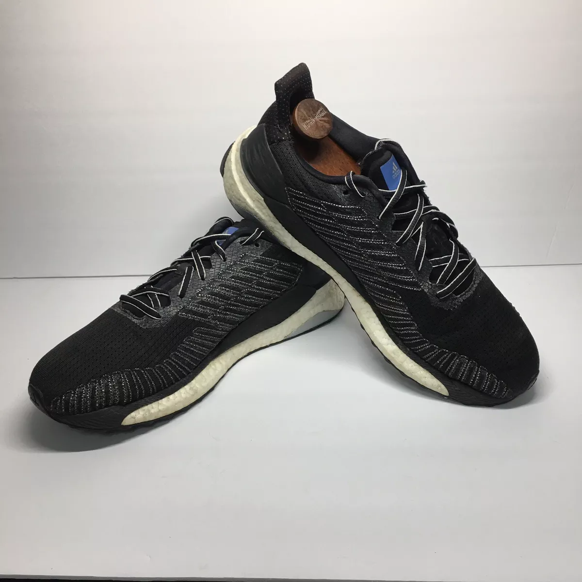 Mens 10 Adidas Mens Solar Boost 19 Black White Low Running Shoes Sneakers F34100