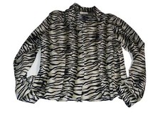 Caviar Size M Blouse Length 22  Poly Button L...
