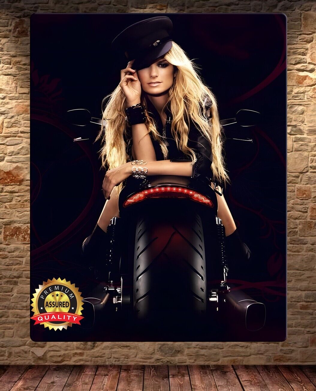 Marisa Miller - Harley Davidson - Metal Sign 11 x 14