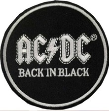 AC/DC - Back in Black - Official Licensed Woven Sew On Patch