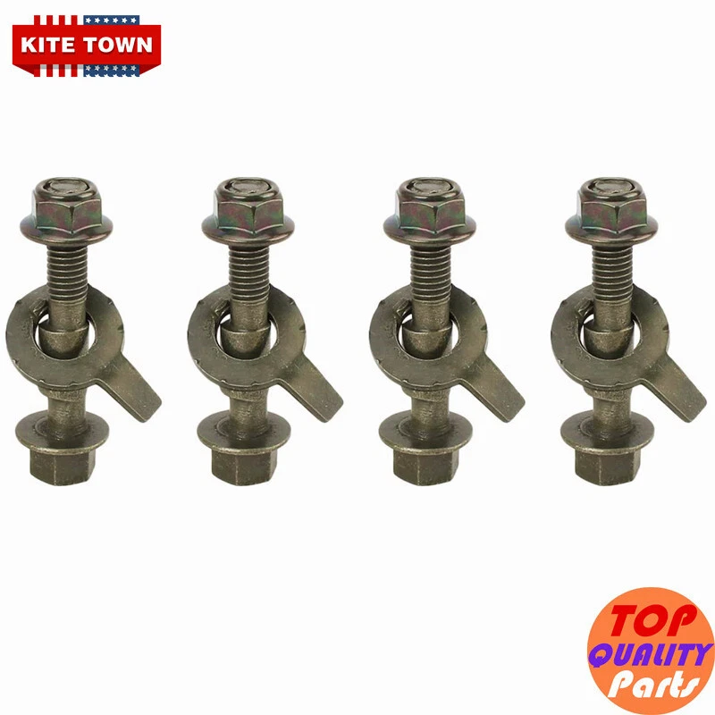 New 4 Kits 12mm Front Wheels Cam Bolts Adjustable Camber Correction Alignment - Image 4 of 4