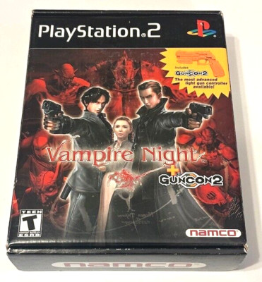 Vampire Night + Guncon 2 Light Gun Controller (Sony PlayStation 2, 2001)