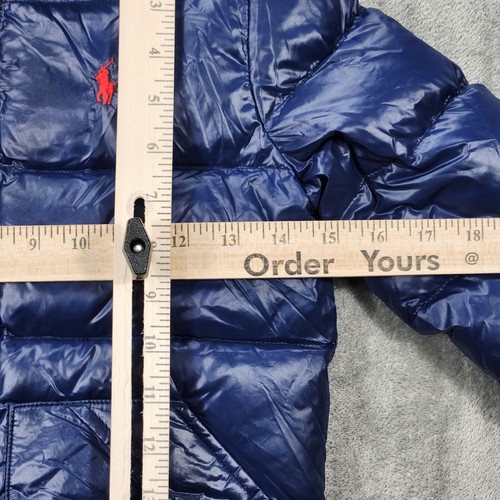 Polo Ralph Lauren Kids Size 5 Jacket Down Puffer Blue Water Repellent - Picture 9 of 10