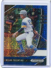 2020 Prizm Draft Blue Mojo Prizm Refractor Milan Tolentino