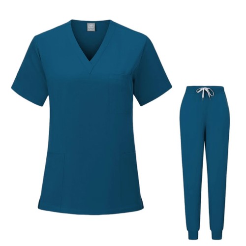 Medical Uniforms Surgical Nurse Scrubs Set Dental Clinic Beauty Salon Workwear - Picture 14 of 28