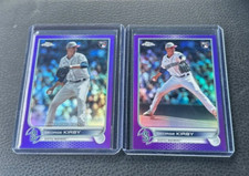 2022 Topps Chrome Update George Kirby Rookie & Rookie Debut Purple Refractor