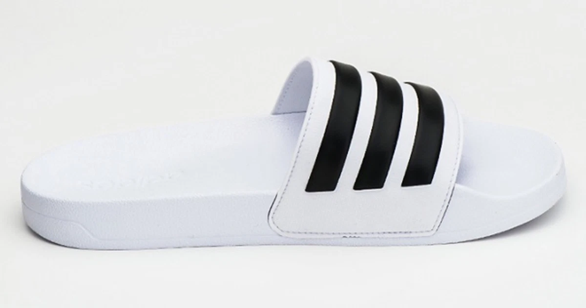 Adidas Men Adilette Cloud foam Slipper Shoes White Beach Slide Sandals AQ1702