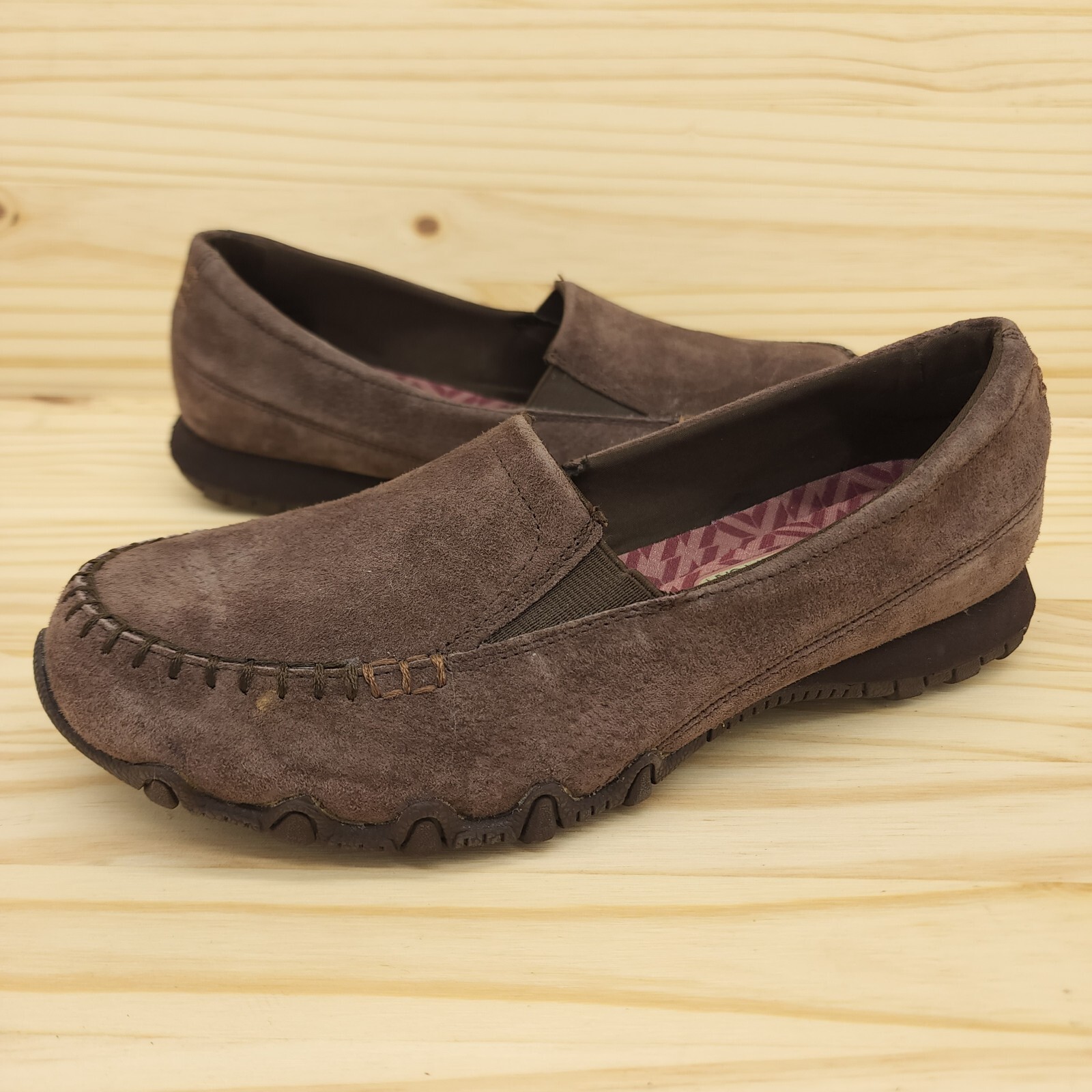 Loafers 8 Brown Suede Moc Chic Shoes 