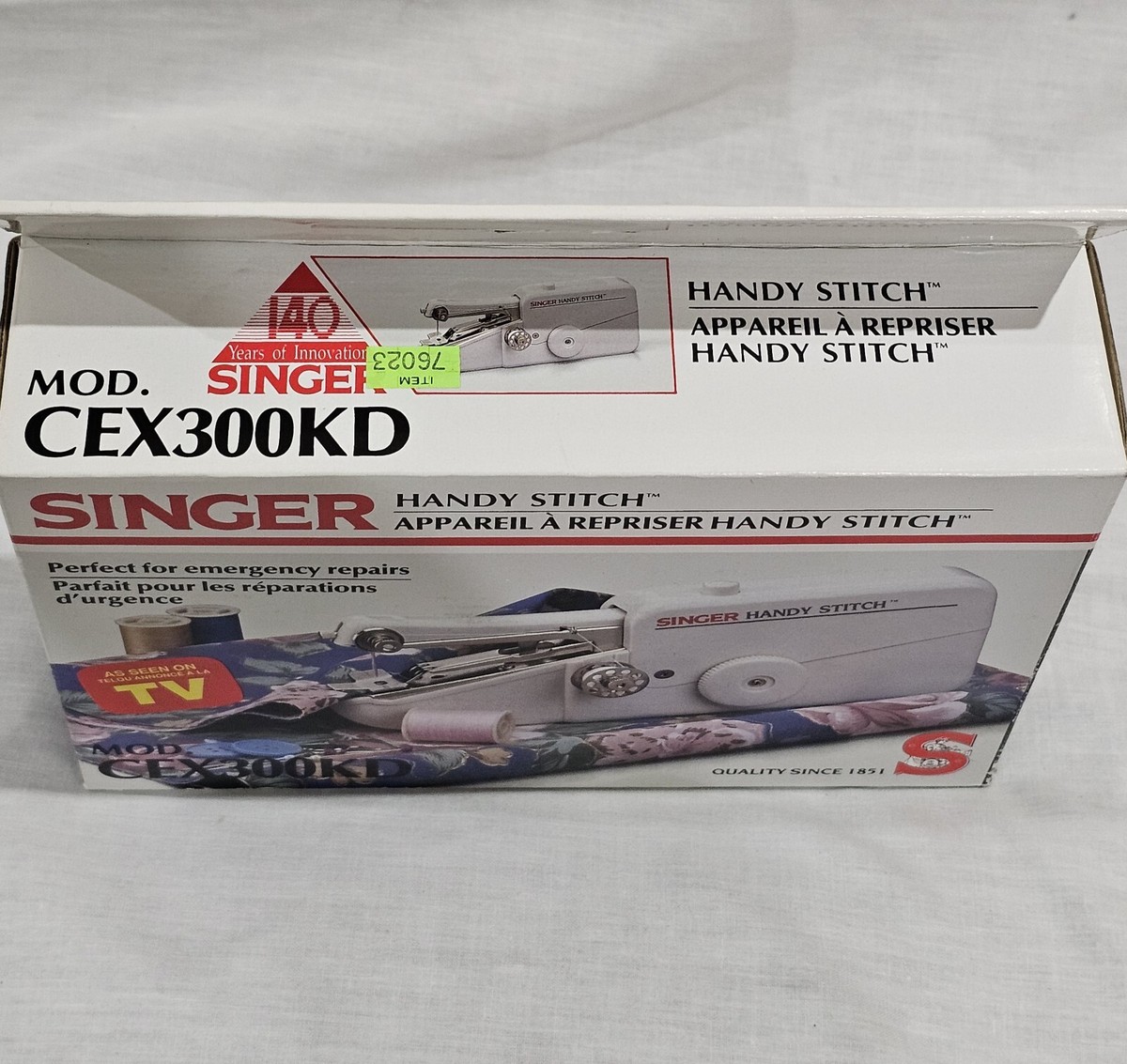 SINGER HANDY STITCH MODEL CEX300KD AS SEEN ON TV COMPLETE