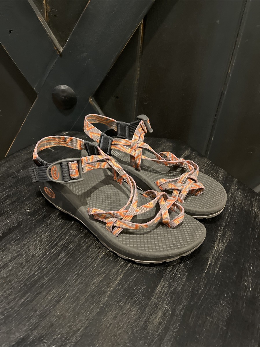 Chaco Men’s Gray Sandals with Blue/Red Zigzag Straps CHACO MEGA Z CLOUD STRAP SANDAL PADDLE SHADOW - MENS - Lamey  main image 4