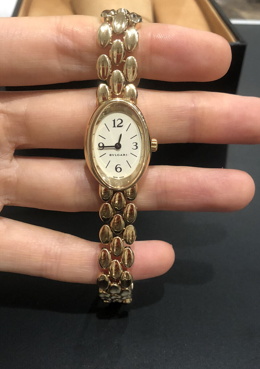 Bvlgari Lady's Oval Watch 18k Yellow Gold | eBay Bvlgari Lady's Oval Watch 18k Yellow Gold | eBay