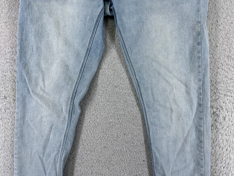 Volcom Jeans Mens 28 Blue Denim 2X Vorta Slim Tapered Leg Cotton 27x28 - Image 3 of 4