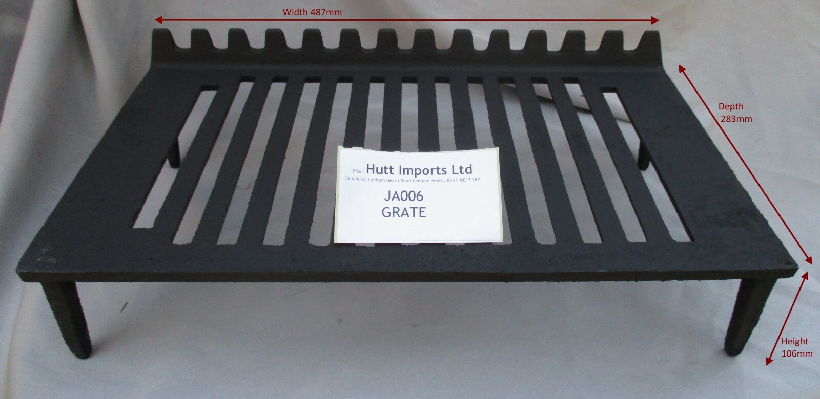 Sunrain JA006 cast iron Grate stove spare parts woodburner 10kw 12kw