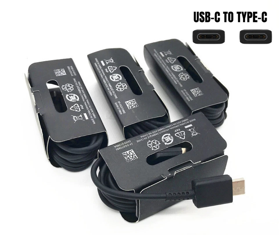 LOTE PD USB-C a Tipo-C Cable para OEM Samsung S10 S20 Cargador Rápido Cable de Carga Foto 2 de 4