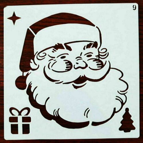 Weihnachtsmann Geschenk Weihnachten Schablone Scrapbooking Stencil DIY Druck - Bild 1 von 1