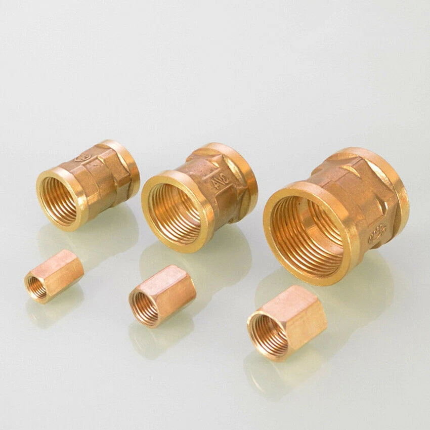 Brass Coupling Pipe Fittings 1/8" 1/4" 3/8" 1/2" 3/4" BSP Female Thread Coupler - Image 4 of 4