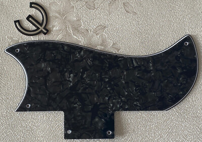 Custom For Gibson SG 61 Reissue Style &  E  Logo Guitar Pickguard Black Pearl