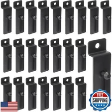 JaGely 30 Pcs Metal Slatwall Hooks Commercial Slatwall Utility Notch Hooks Pi