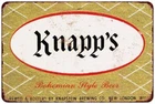 Knapp's Bohemian Style Beer Vintage Look Reproduction Metal sign 8 x 12