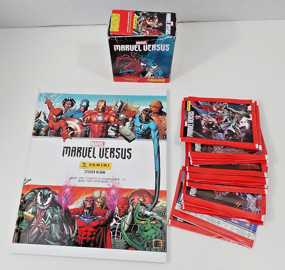 Panini Marvel Versus – 5 Boosters De Cartes à Collectionner – 30 Cartes Au Total