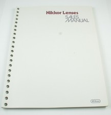 U202306 Nikon Nikkor Lenses SALES MANUAL Late 1970s Original Dealer Manual
