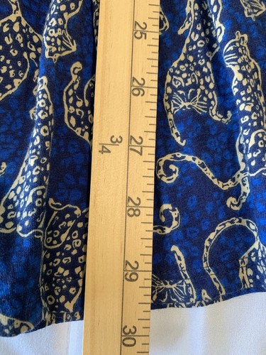 Lilly Pulitzer Mini Geanna Dress Girls XL Easy To Spot Blue Tan Cheetah NwT - Picture 8 of 11