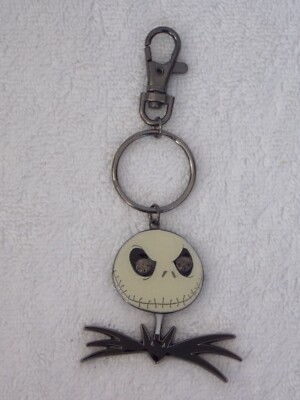 Disney Nightmare Before Christmas Jack Skellington W/ Bow Tie Key Chain Charm