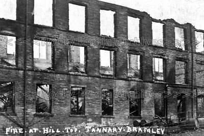 Zff-90 Fire At Hill Top Gerberei, Bramley, Leeds, Yorkshire. Foto
