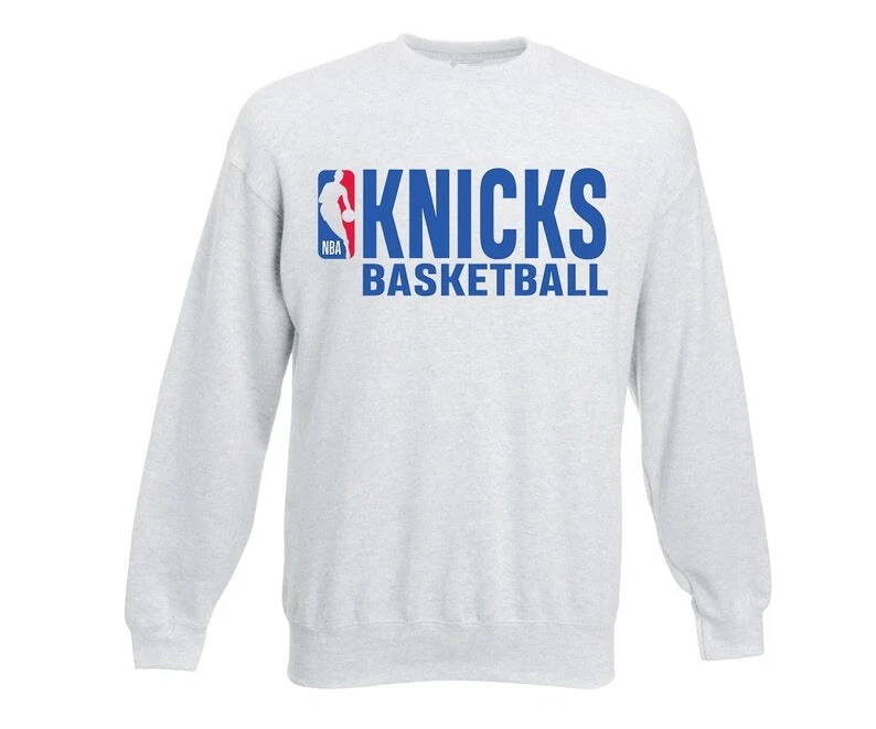 Knicks basketball 2025 sweatshirt grey