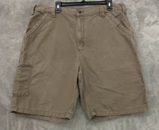Carhartt Men's Brown Carpenter Work Cargo Pockets Shorts Size 40 B147 LBR