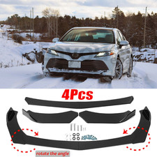 For Toyota Camry Xse Xle Gloss Black Car Front Bumper Lip Chin Splitter Spoiler