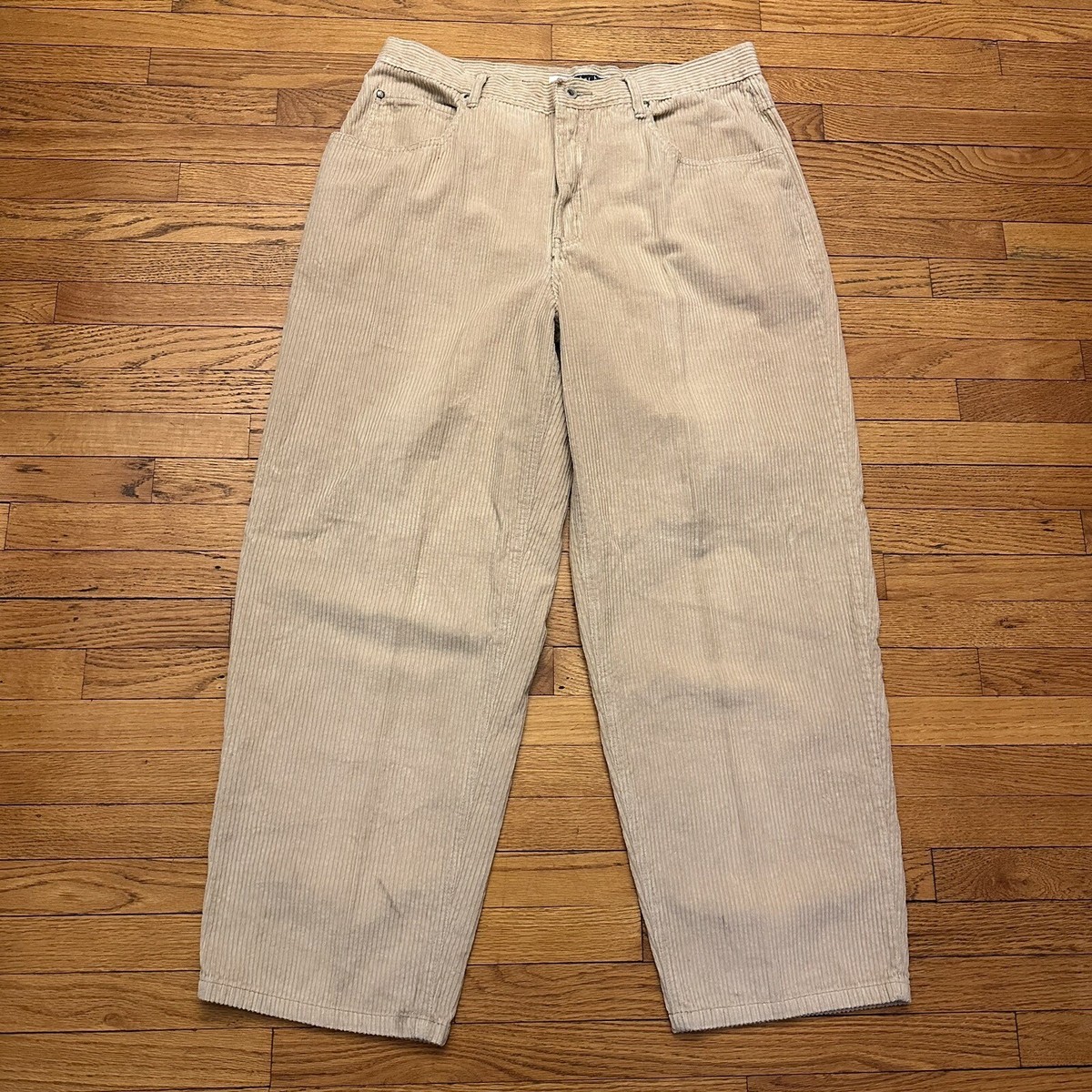 パンツ 90s Blue Green Corduroy Buggy Pants Vintage 90s Levi's L2 Relaxed Fit Corduroy Pants Men's 33x31