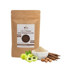 Kvaas  100g  3 in 1 Amla Shikakai Areetha Pow...