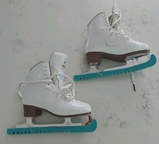 Jackson Artiste Altima Women's White Figure Skates with guards Mark 4 Size 6.5