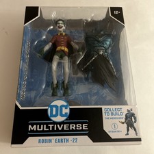 DC Multiverse Dark Nights Metal 7  Fig BAF Merciless Robin Earth-22 Random Head