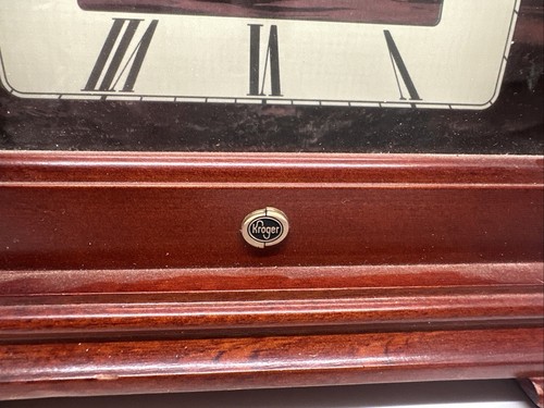 4PARTS Seth Thomas Wood Mantle Clock & Chime Westminster Golf Kroger NEED REPAIR - Picture 4 of 17