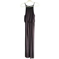 Forever 21 Womens Maxi Dress Black Halter Neck Spaghetti Strap Small