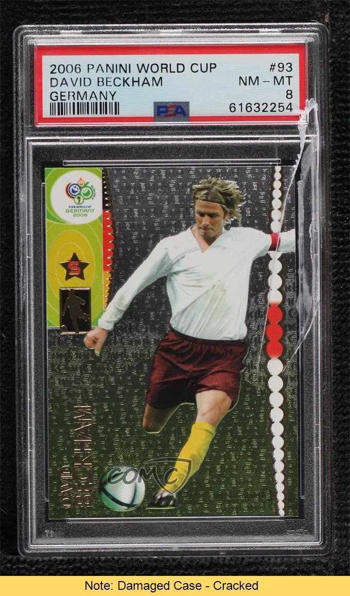 2006 Panini FIFA World Cup Germany David Beckham #93 PSA 8 READ 1m1a view 1
