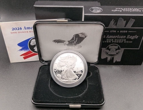 2026 W PROOF AMERICAN SILVER EAGLE  Liberty Bell PRIVY with Original BOX/COA