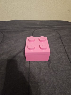 Pink Lego Storage Brick 2 x 2 Storage Cube 4 Stud Case Container