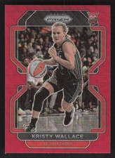 2022 Panini Prizm WNBA #71 Kristy Wallace Ruby Wave RC