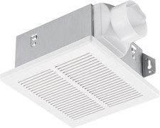 50 Cfm Ventilation Fan Light Combo Bathroom Exhaust Ceiling Vent Home Quiet