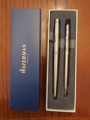 Waterman Paris Pens Set Silver