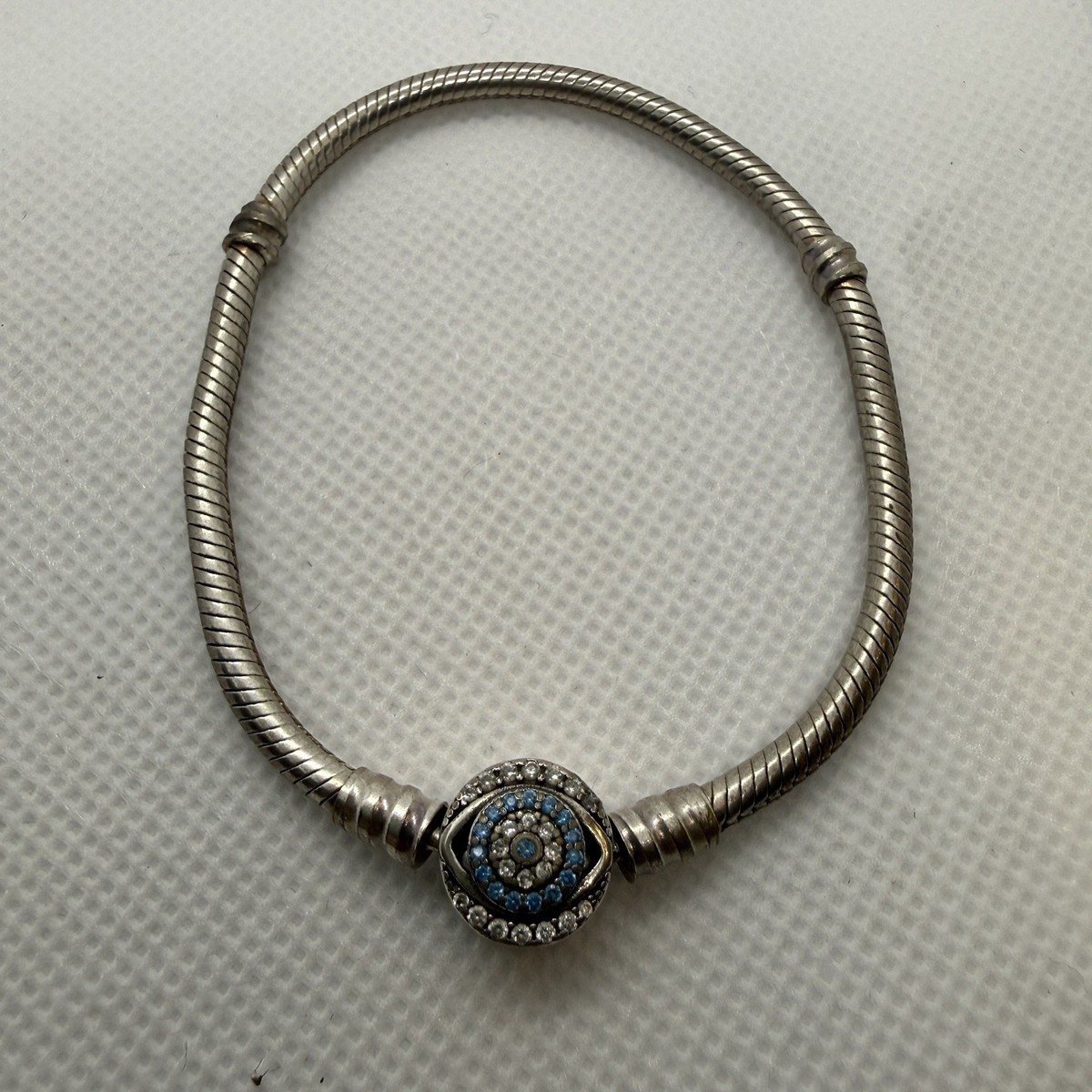 925 Sterling Silver Evil Eye CZ Bracelets Christmas Jewelry Gifts for Women Wife