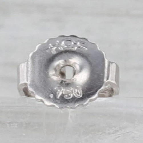 1.09ctw Diamond Ruby Circle Drop Earrings 18k Rose White Gold - Image 4 of 4