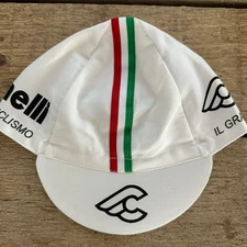 CINELLI White Team Cycling Cap by Pace Sportswear Bike Hat Free Shipping !!