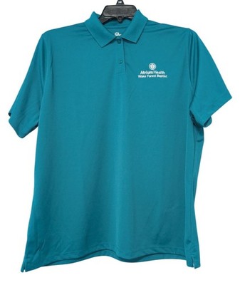 Atrium Health Wake Forest Baptist Polo Shirt Blue Green Womens Size 2X
