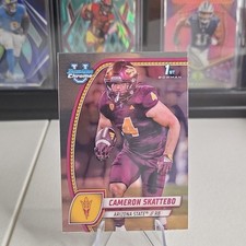 Topps 2024 1st Bowman University Chrome Cam Skattebo #37 Arizona State Football