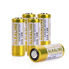 23A Battery, 12V Alkaline, 5 Pack