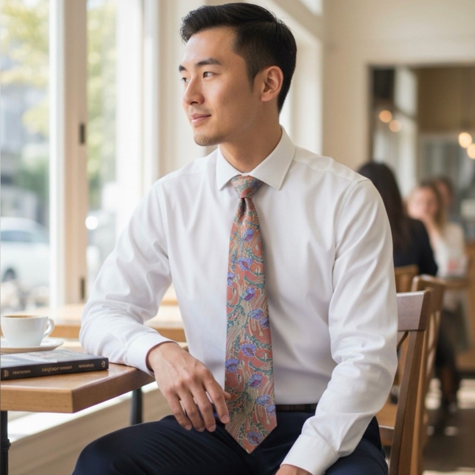 RALPH LAUREN Tie Polo Silk VINTAGE Pink Floral FAST SHIPPING 3368-13